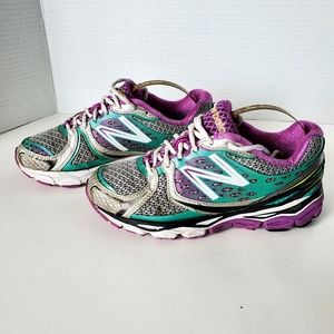 New Balance 1080v3 Women's Silver, Teal & Purple Sneakers size 5.5